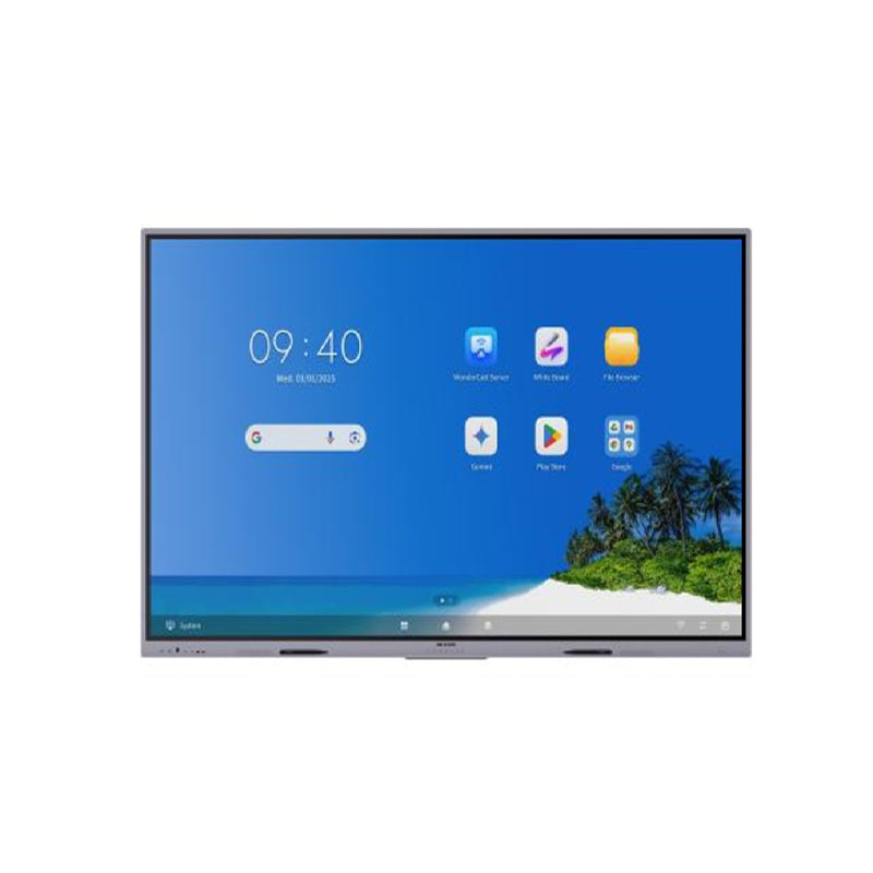 Hikvision DS-D5B86RB/EP 86" 4K UHD Interactive Flat Panel | 8GB RAM | 128GB Storage | 50-Point Touch | Android 14 | 5ms Response Time | 60Hz Refresh Rate | Built-in Speakers | Smart Display for Education & Business