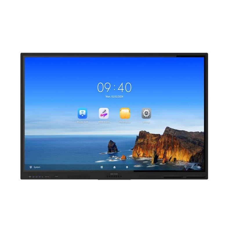Hikvision DS-D5B65RB/EL 65" 4K UHD Interactive Flat Panel | 8GB RAM | 64GB Storage | 40-Point Touch | Android 13 | Built-in Speakers | Smart Display for Education & Business
