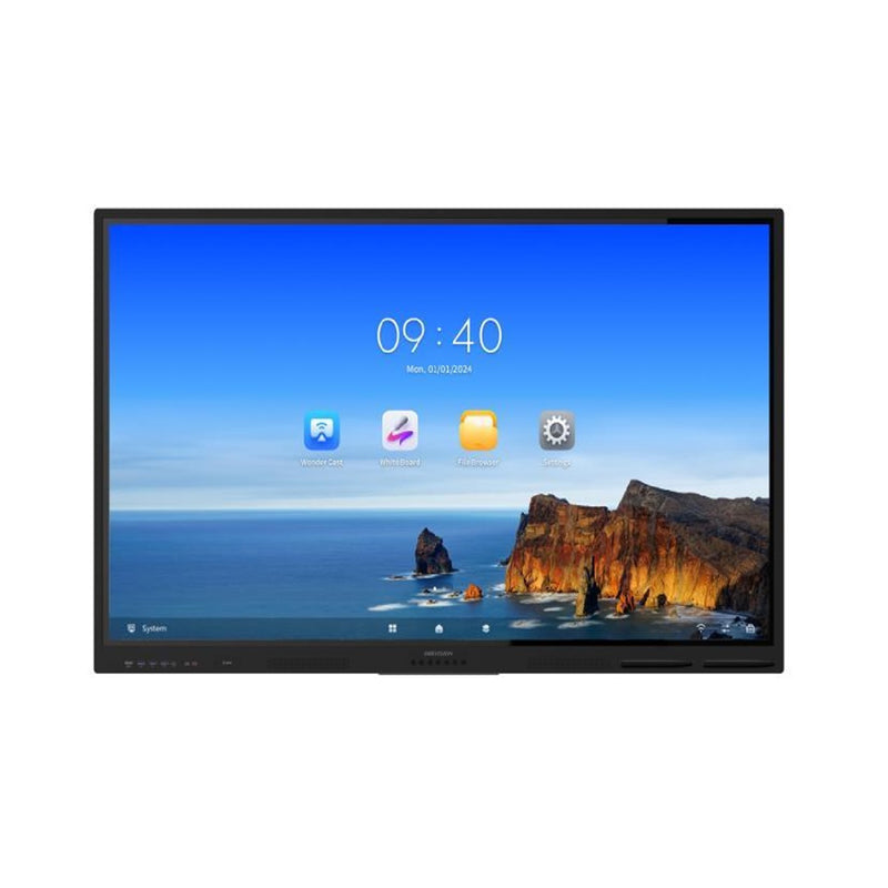 Hikvision DS-D5B75RB/EL 75" 4K UHD Interactive Flat Panel | 8GB RAM | 128GB Storage | 40-Point Touch | Android 13 | Built-in Speakers | Smart Display for Education & Business