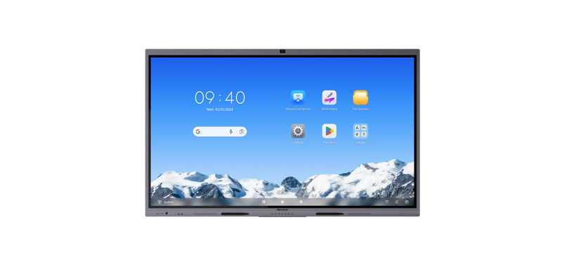 Hikvision DS-D5C75RB/B2L 75" 4K UHD Interactive Flat Panel Display | Built-in 48MP Camera & 8-Mic Array | Android 14.0 | 8GB RAM & 128GB Storage | 480 Nits | 50-Point Touch | Dual 100W Type-C | 65W Audio | Wi-Fi 6