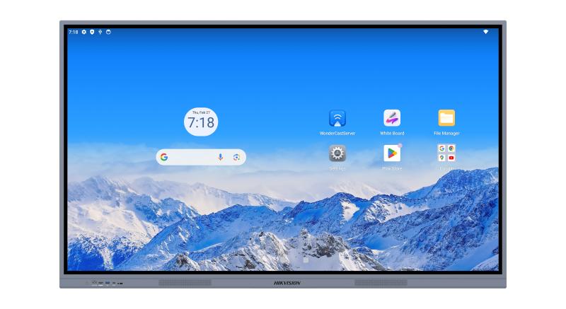 Hikvision DS-D5A65RB/A2 65" 4K UHD IPS Interactive Flat Panel Display | 8GB RAM & 128GB Storage | Android 14.0 | Quad-Core A73 | Zero Lamination | 40-Point Touch | Wi-Fi 6 & Bluetooth 5.4 | HDMI 2.1 Out | Wall Mount Included