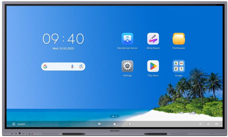 Hikvision DS-D5B65RB/EP 65" 4K UHD Interactive Flat Panel Display | 8GB RAM & 128GB Storage | Android 14.0 | Octa-Core | 50-Point IR Touch (≤2ms) | Zero Lamination | Dual Type-C 65W PD | 65W Audio System (2x20W + 25W) | Wi-Fi 6 & BT 5.4