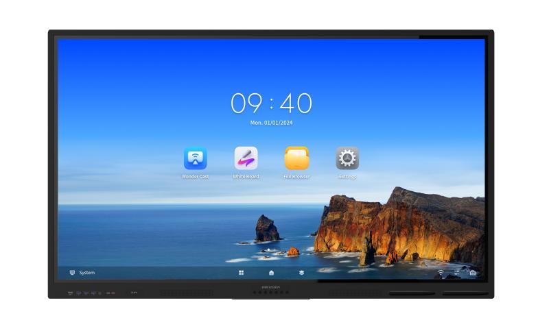 Hikvision DS-D5B86RB/EL 86" 4K Interactive Flat Panel | 8GB RAM | 64GB Storage | 40-Point Multi-Touch | Dual OS Support